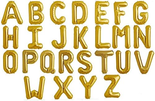 Conver USA 34" Gold Foil Balloon Letters