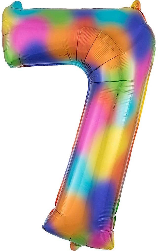 34" Multicolor Jumbo Numbers