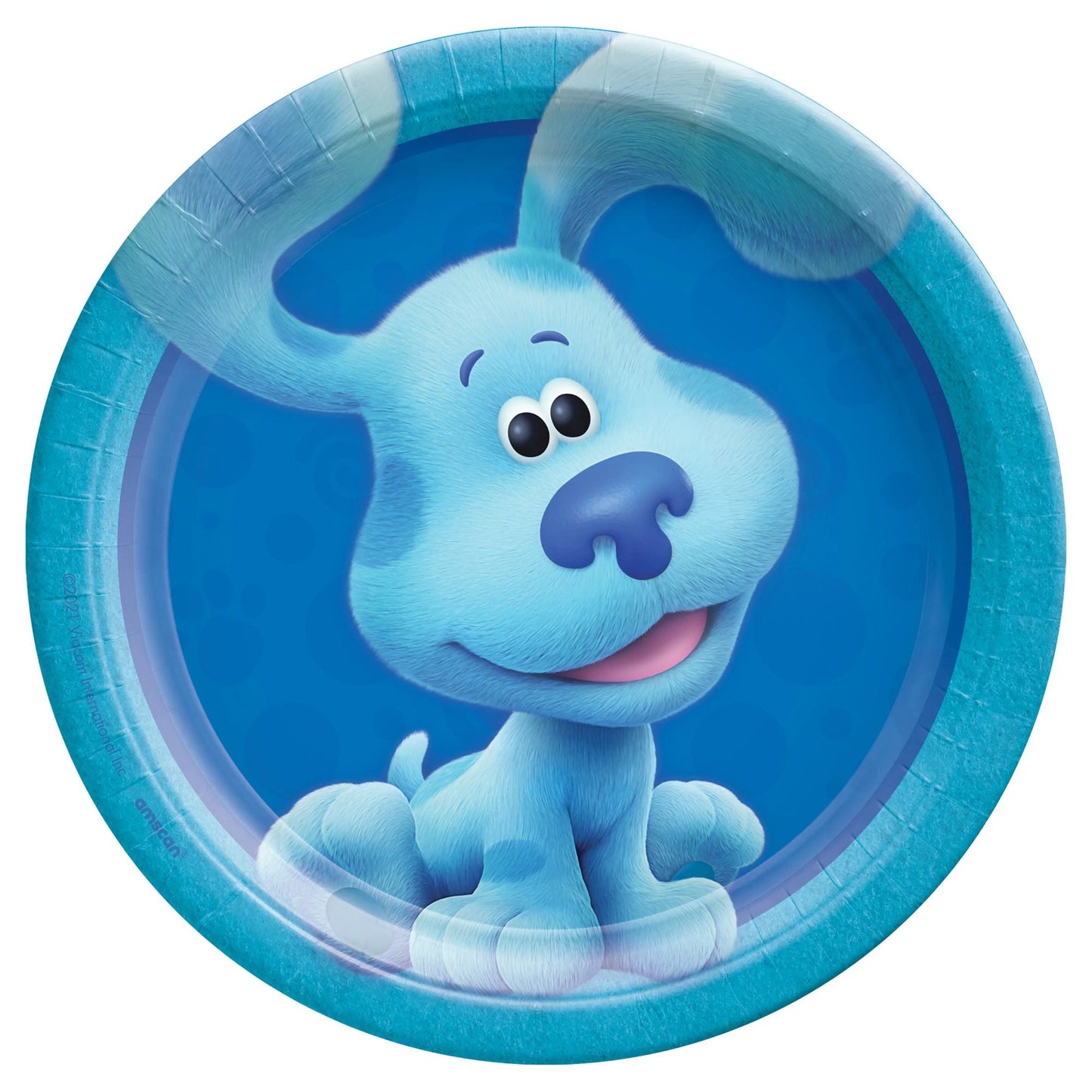 Blues Clues 7" Round Plates - Blue 8ct