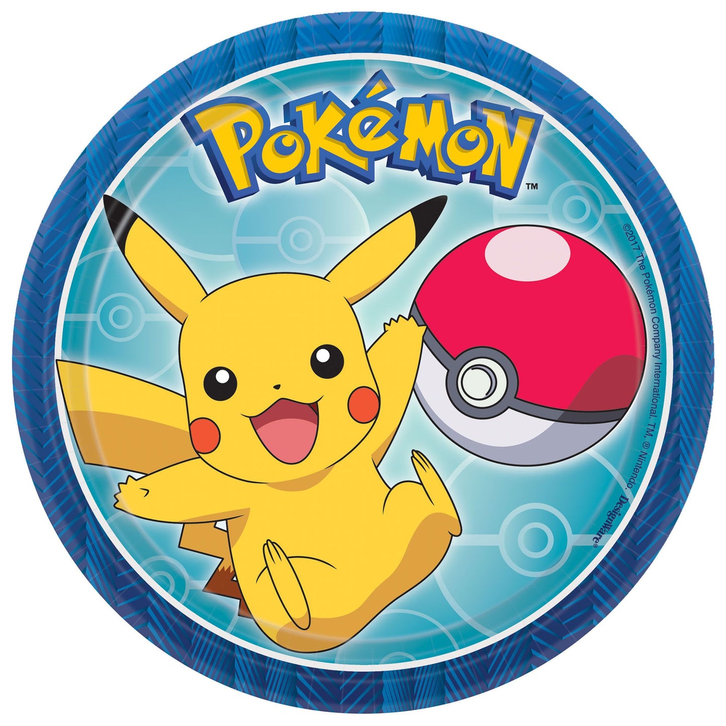 Pokemon™ Round Plates, 7" 8ct