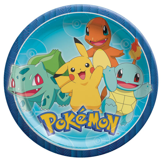 Pokemon™ 9" Round Plates 8ct