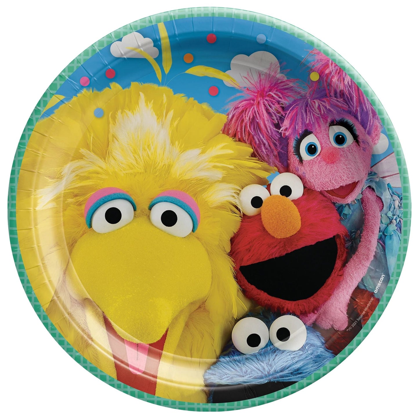 Everyday Sesame Street 9" Round Plates 8ct