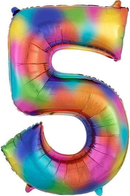 34" Multicolor Jumbo Numbers