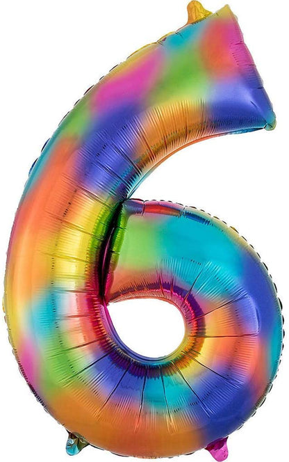 34" Multicolor Jumbo Numbers