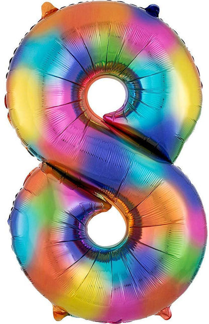 34" Multicolor Jumbo Numbers