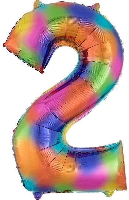 34" Multicolor Jumbo Numbers