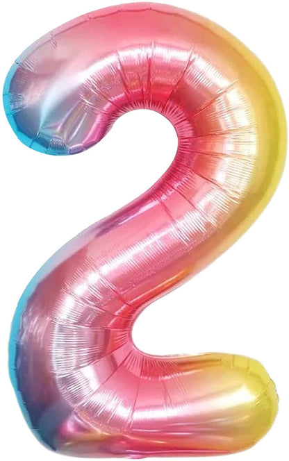 Party America 34" Rainbow Jumbo Numbers