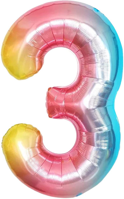 Party America 34" Rainbow Jumbo Numbers