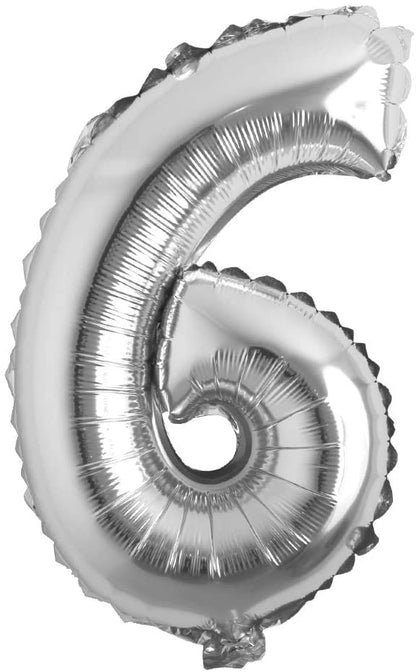 Party America 16" Silver Numbers