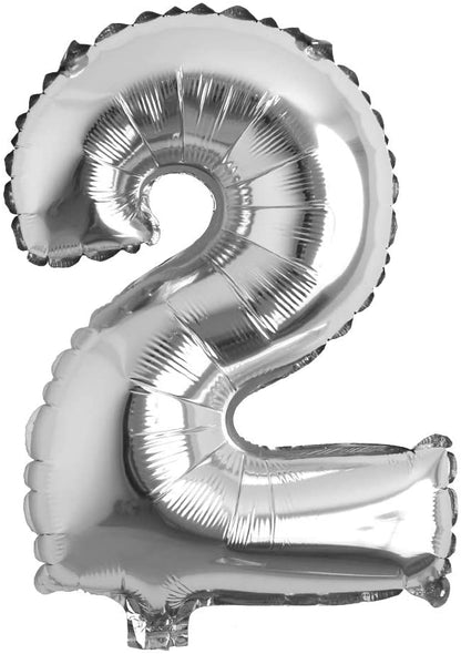 Party America 16" Silver Numbers