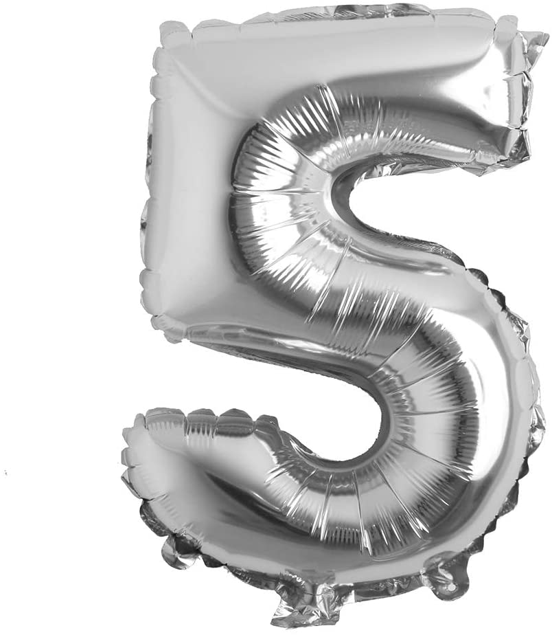 Party America 16" Silver Numbers