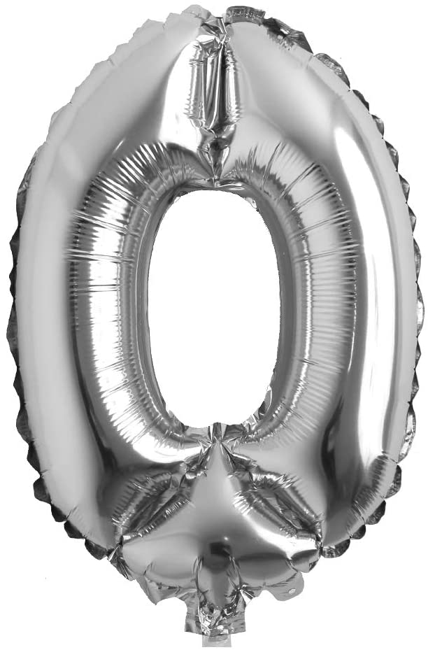 Party America 16" Silver Numbers