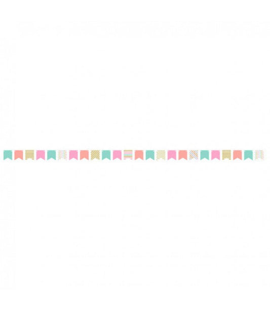 Mini Pennant Pastel Confetti Flag Banner 12ft