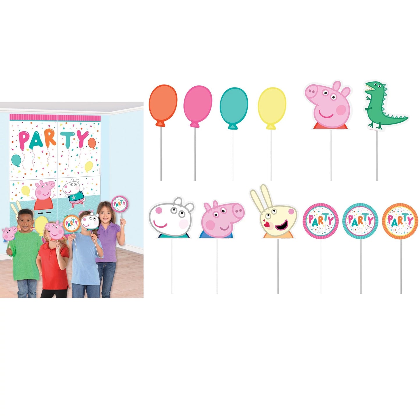 Peppa Pig Confetti Party Scene Setters® with Props