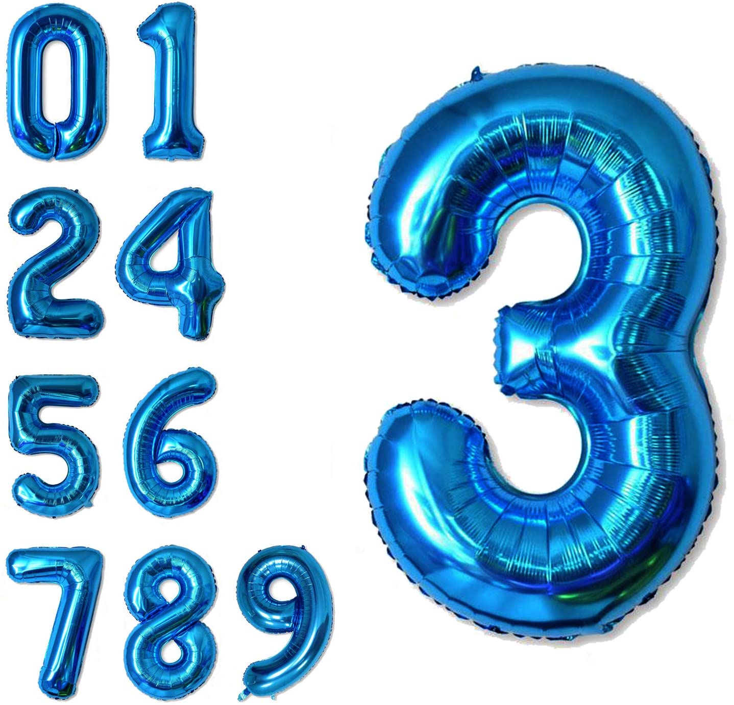 Party America 34" Blue Jumbo Numbers