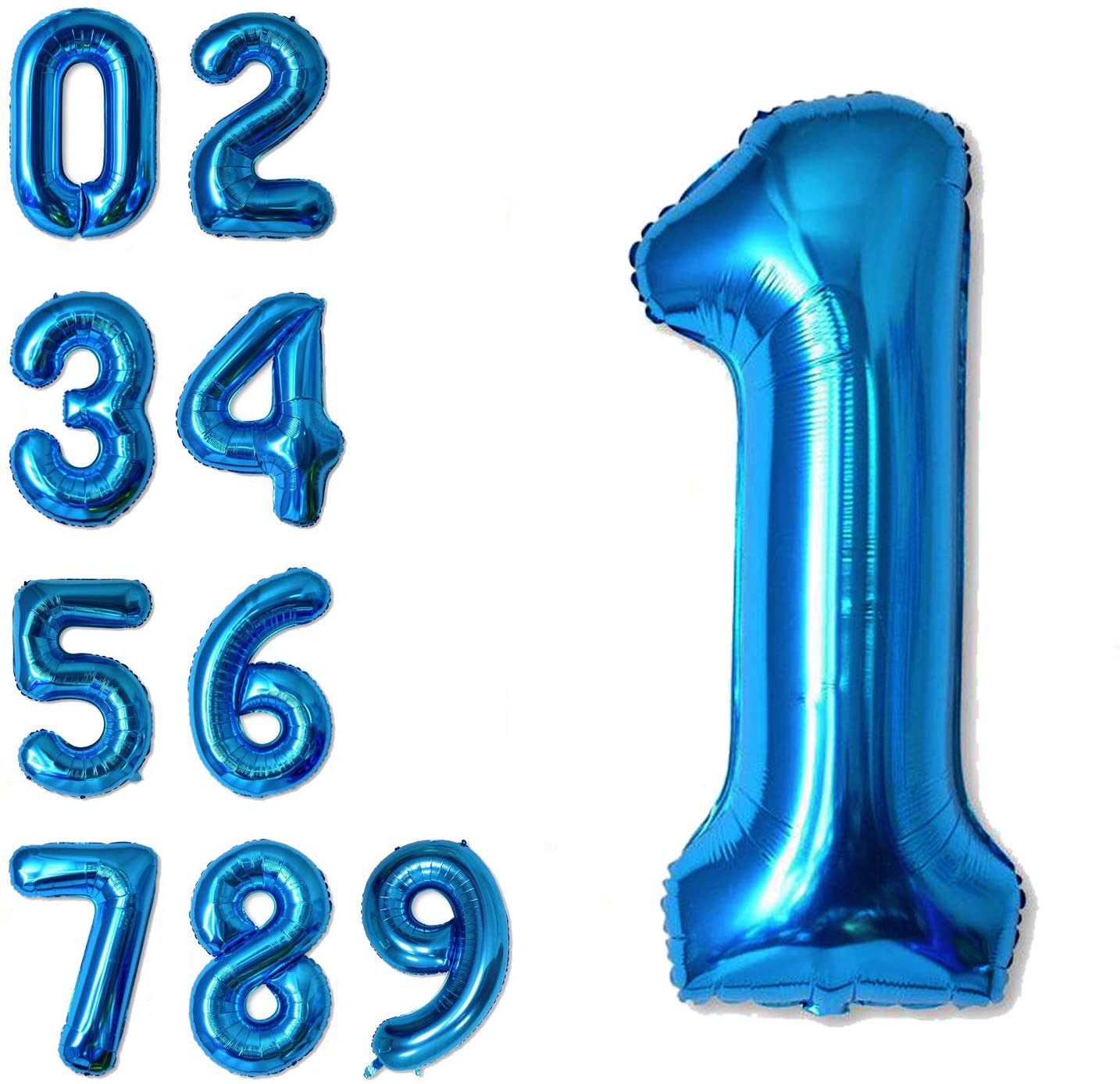 Party America 34" Blue Jumbo Numbers