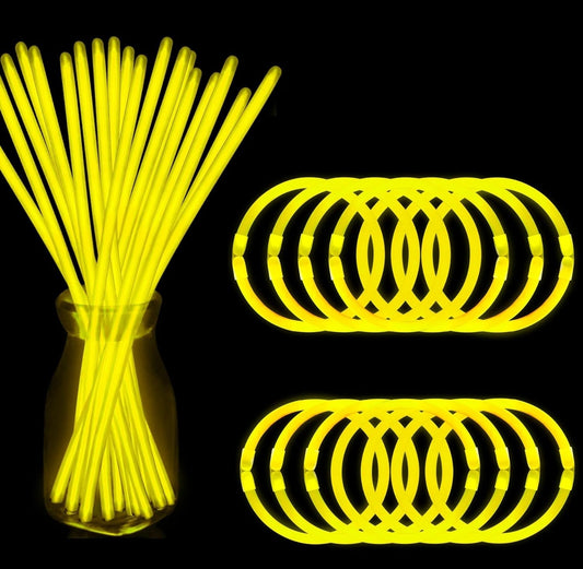 Yellow Glow Sticks 12pc