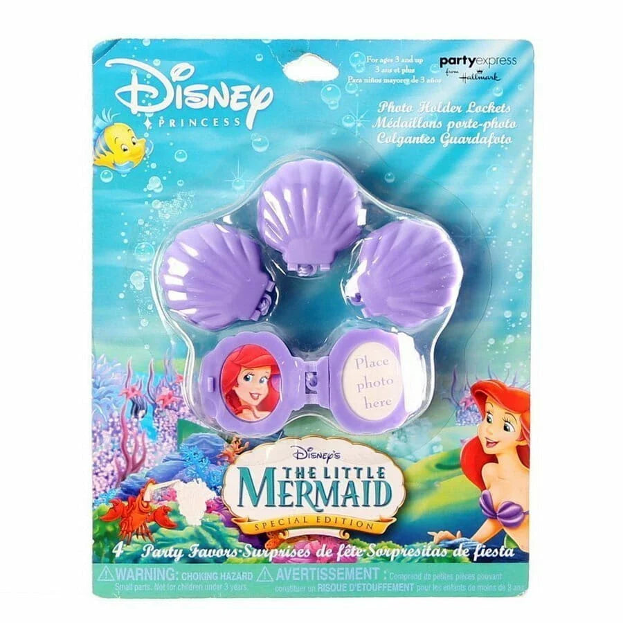 The Little Mermaid Photo Holder Lockets 4pc