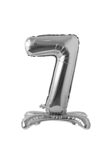 28" Silver Standing Foil Balloons