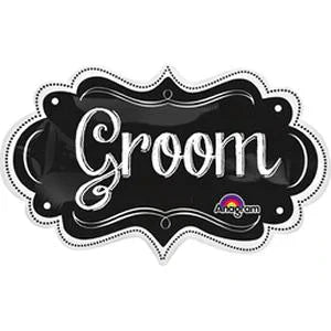 Angram 34" Groom Chalkboard Marquee Balloon