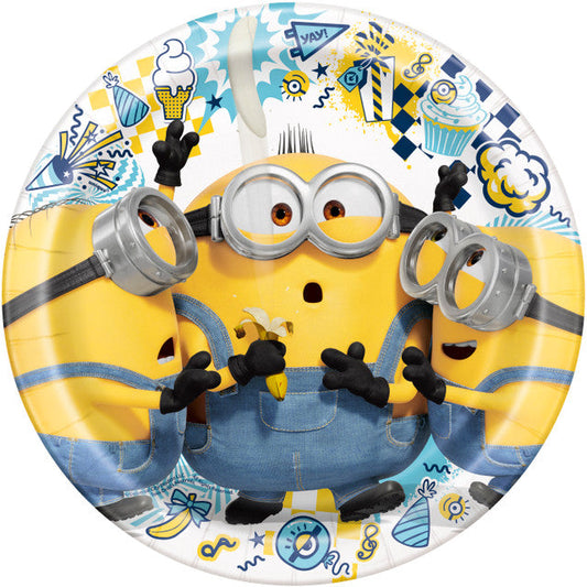 Minions 2 Round 9" Dinner Plates 8ct