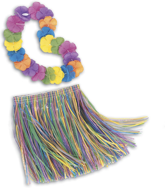 Child Luau Skirt & Lei Set