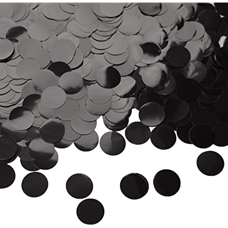 Winner 5/8" Black Foil Confetti 1oz.