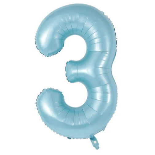 Party America 34" Pastel Blue Jumbo Numbers