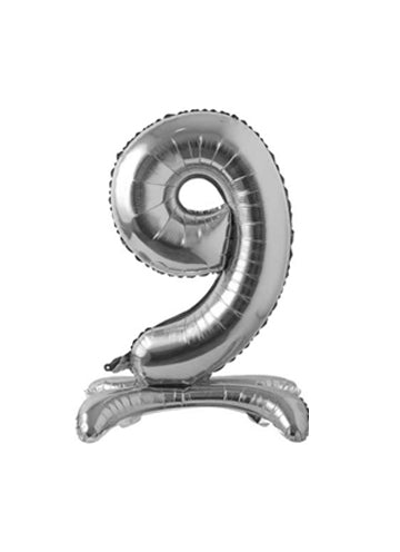 28" Silver Standing Foil Balloons