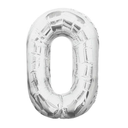 Party America 34" Silver Jumbo Numbers