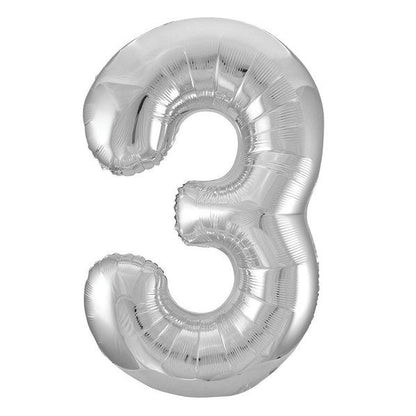 Party America 34" Silver Jumbo Numbers