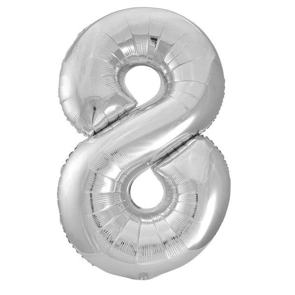 Party America 34" Silver Jumbo Numbers