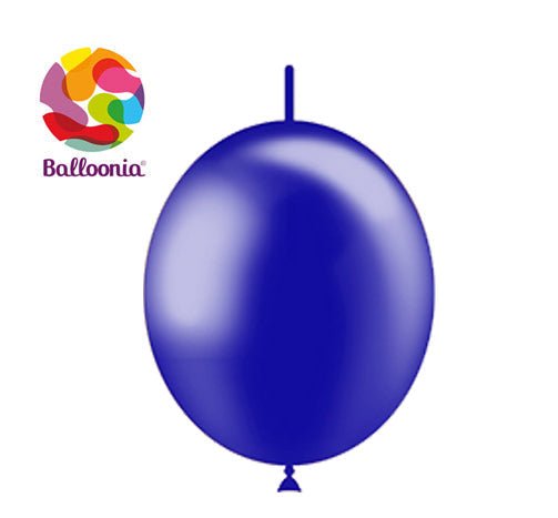 Balloonia 6" Navy Blue Metallic Decolink Balloon 100ct