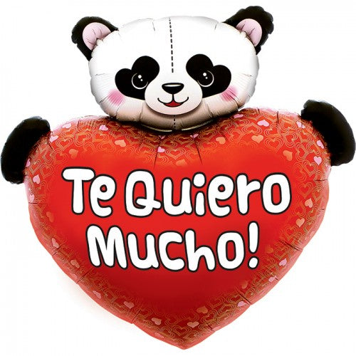 Northstar 36" Te Quiero Mucho Heart Panda Balloon