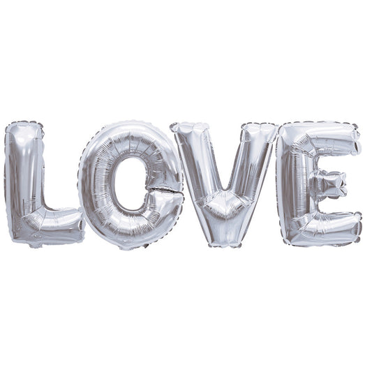 ConverUSA 14" Silver Love Letters 4pc