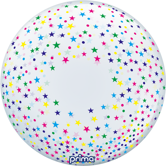 20” Colorful Confetti Stars Sphere