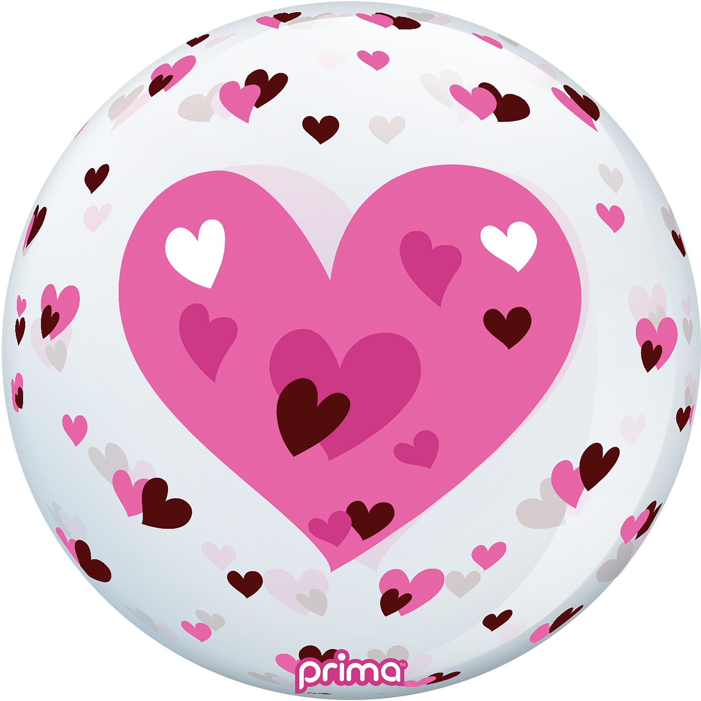 20” Pink Hearts Sphere