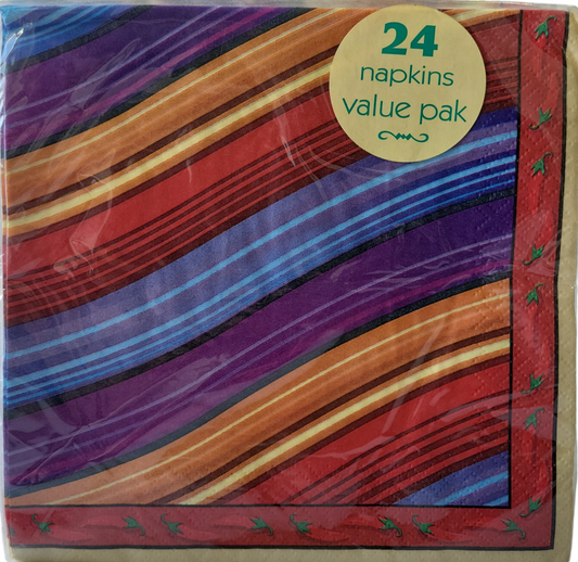 Fiesta Serape Luncheon Napkins 24ct