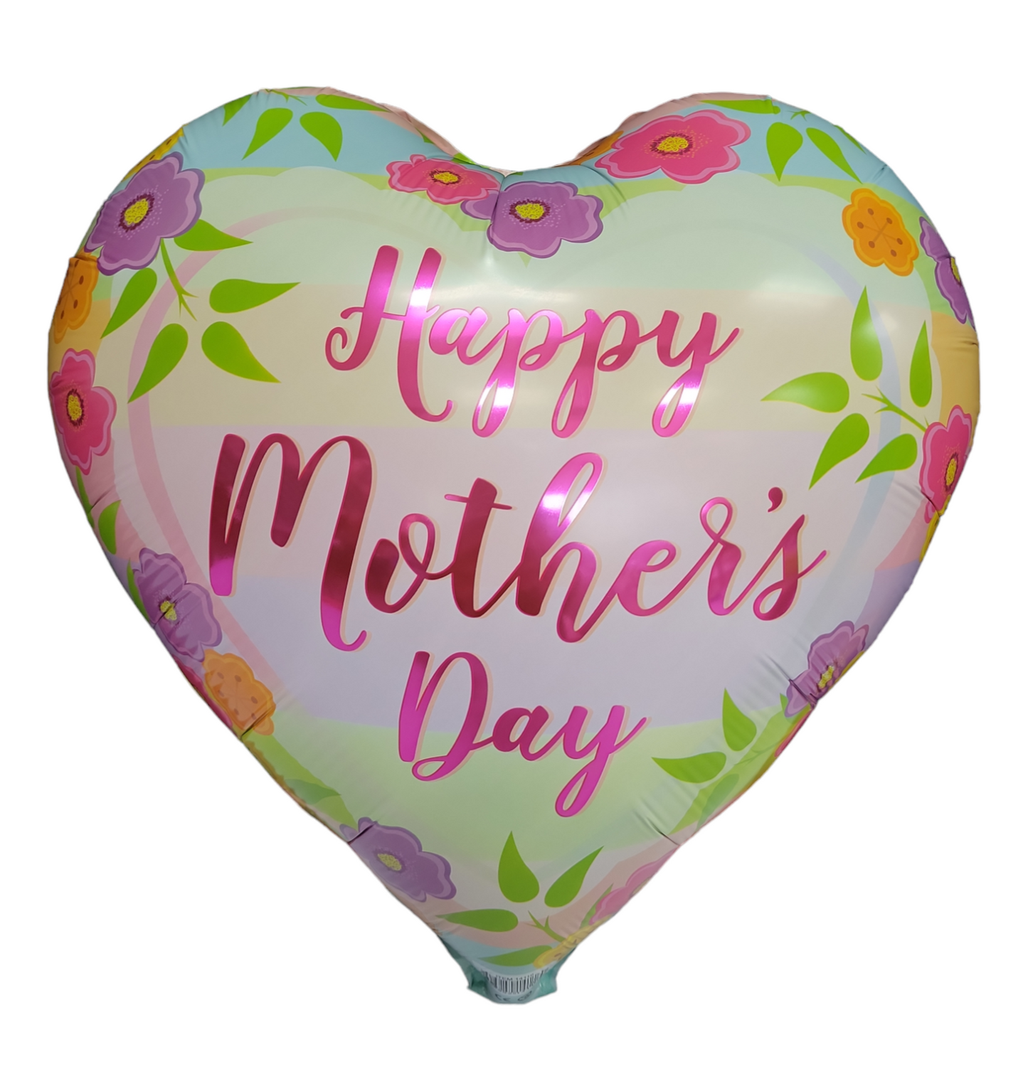 Party America 18" Happy Mother's Day Pastel Stripes Balloon Pack of 50