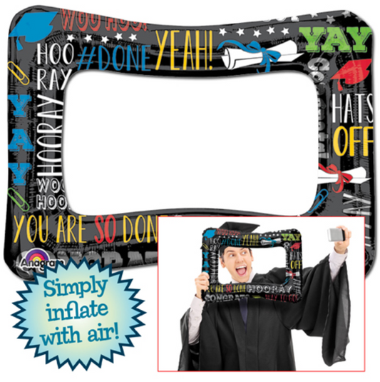 Anagram 21" Grad Selfie Frame Balloon