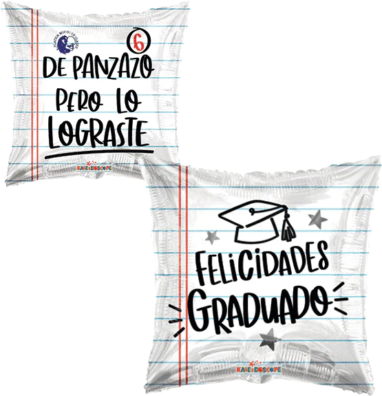 Conver USA 18" Felicidades Graduada De Panzazo Pero lo Lograste Balloon-Flat