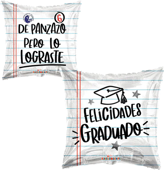 Conver USA 18" Felicidades Graduada De Panzazo Pero lo Lograste Balloon-Flat