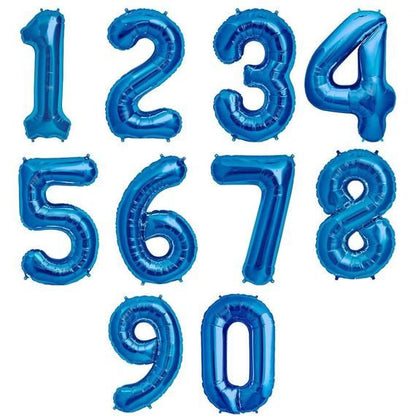 Party America 16" Blue Numbers