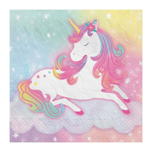 Amscan Beverage Unicorn Napkins 16ct