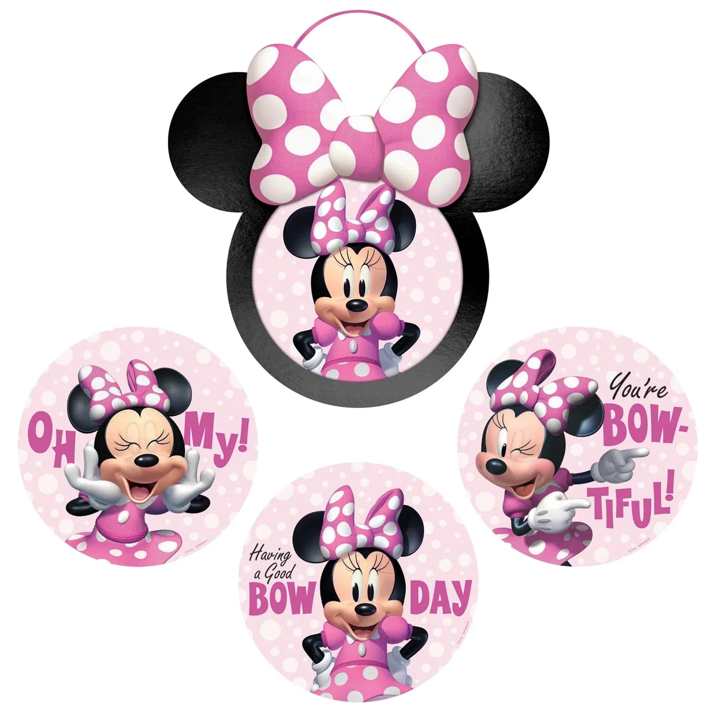 Minnie Wall Cutout Decoration 6ct