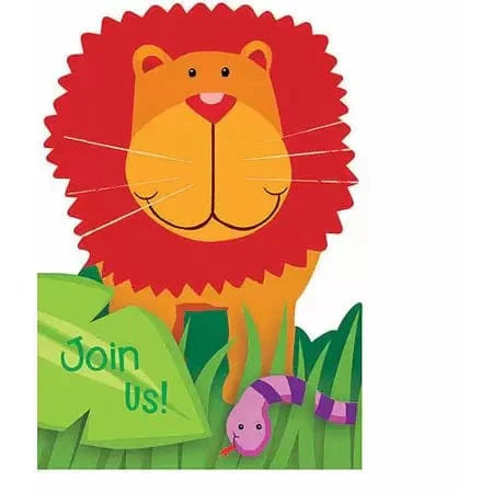 Wild Kingdom Invitations 8ct