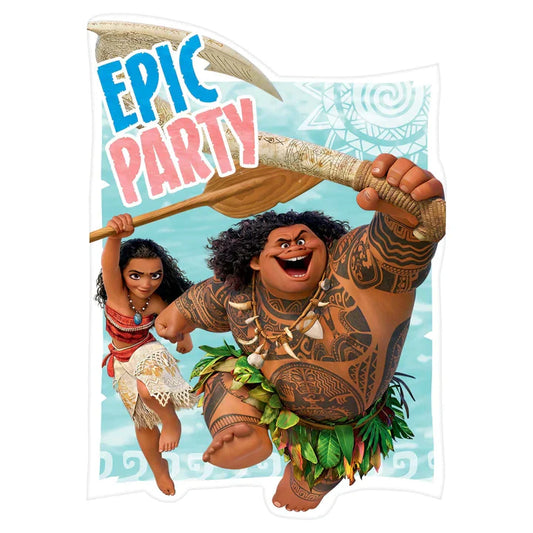 Disney Moana Postcard Invitations 8ct