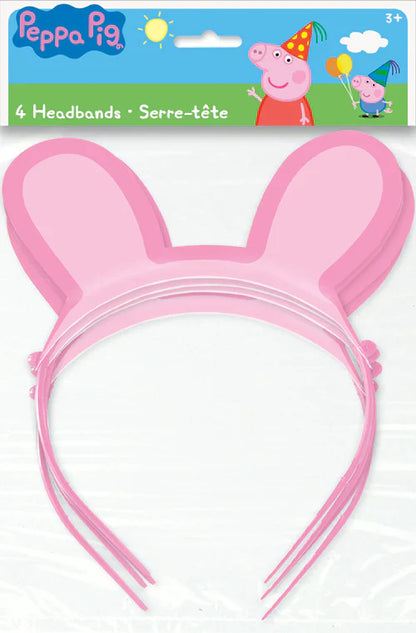 Peppa Pig paper Headband 4ct