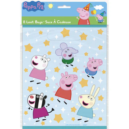 Peppa Pig Loot Bags 8ct