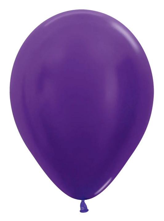 Betallatex 5" Metallic Violet Latex Balloon 100ct